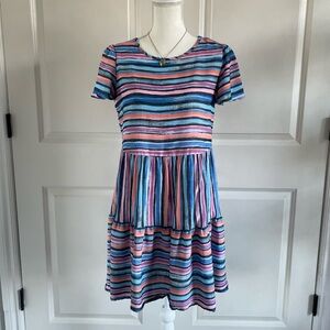 Multicolor Striped Dress